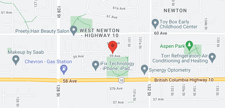 map of 13027 59 AVENUE